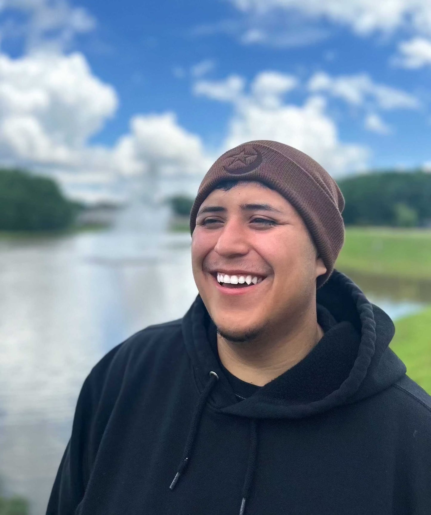 brown beanie