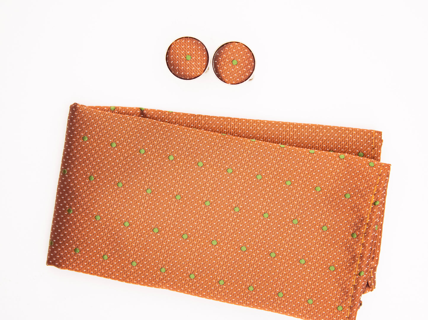 Hupgrades Crimson Drip Necktie Pocket Square Cufflinks Set