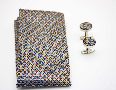 Necktie and Pocket Square | Hupgrades Baron Cufflinks Set Gift Ready!!