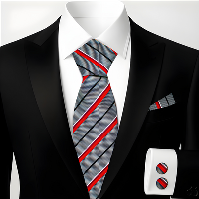 Necktie Set for Men |Hupgrades Necktie Pocket Square Set Free Shipping