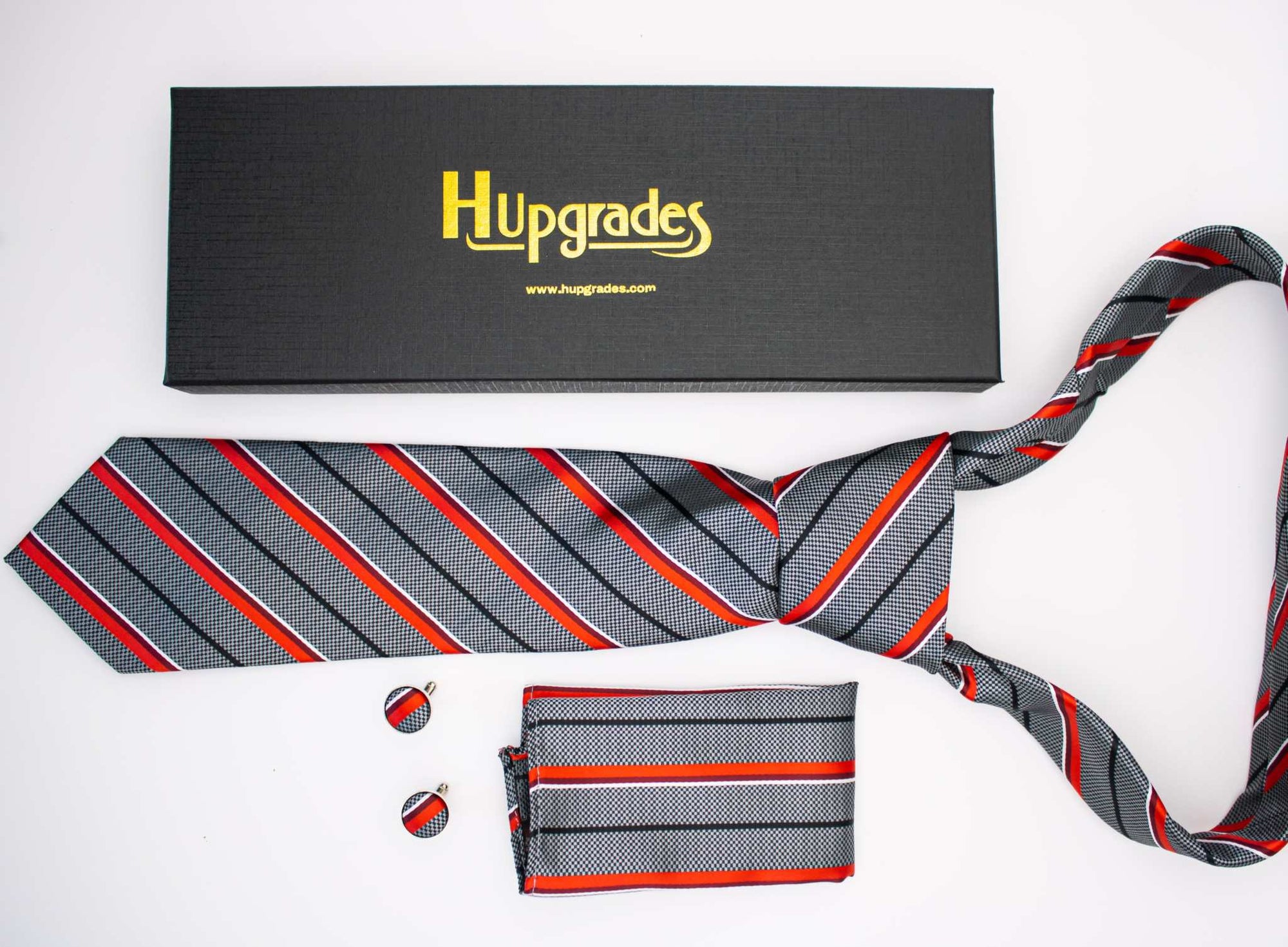 Necktie Set for Men |Hupgrades Necktie Pocket Square Set Free Shipping