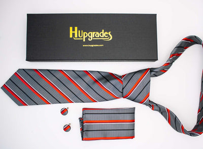 Necktie Set for Men |Hupgrades Necktie Pocket Square Set Free Shipping