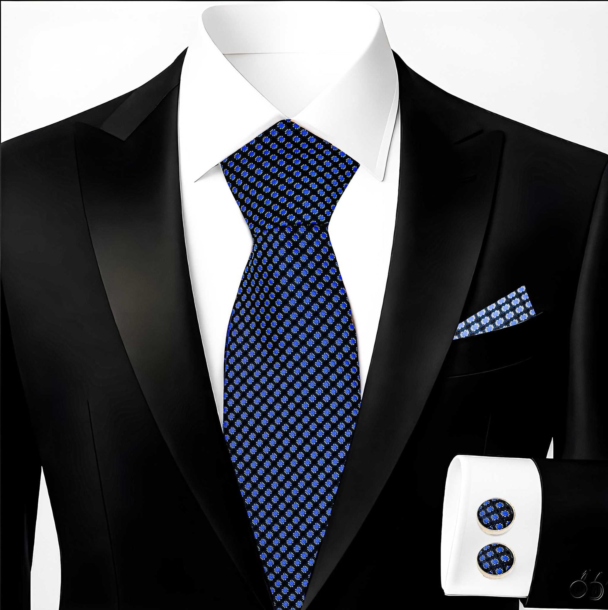 Formal and Semi-Formal | Hupgrades Storm Blue Necktie Set UK Fashion!!