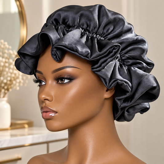 Luxury Satin silk Bonnet Large for Hair Protection (Copy)