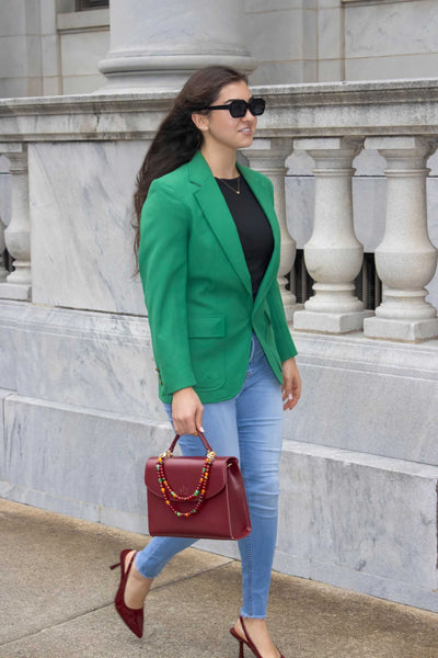 sling bag women - Adorn Handbag | Elegant Spacious Burgundy PU Leather