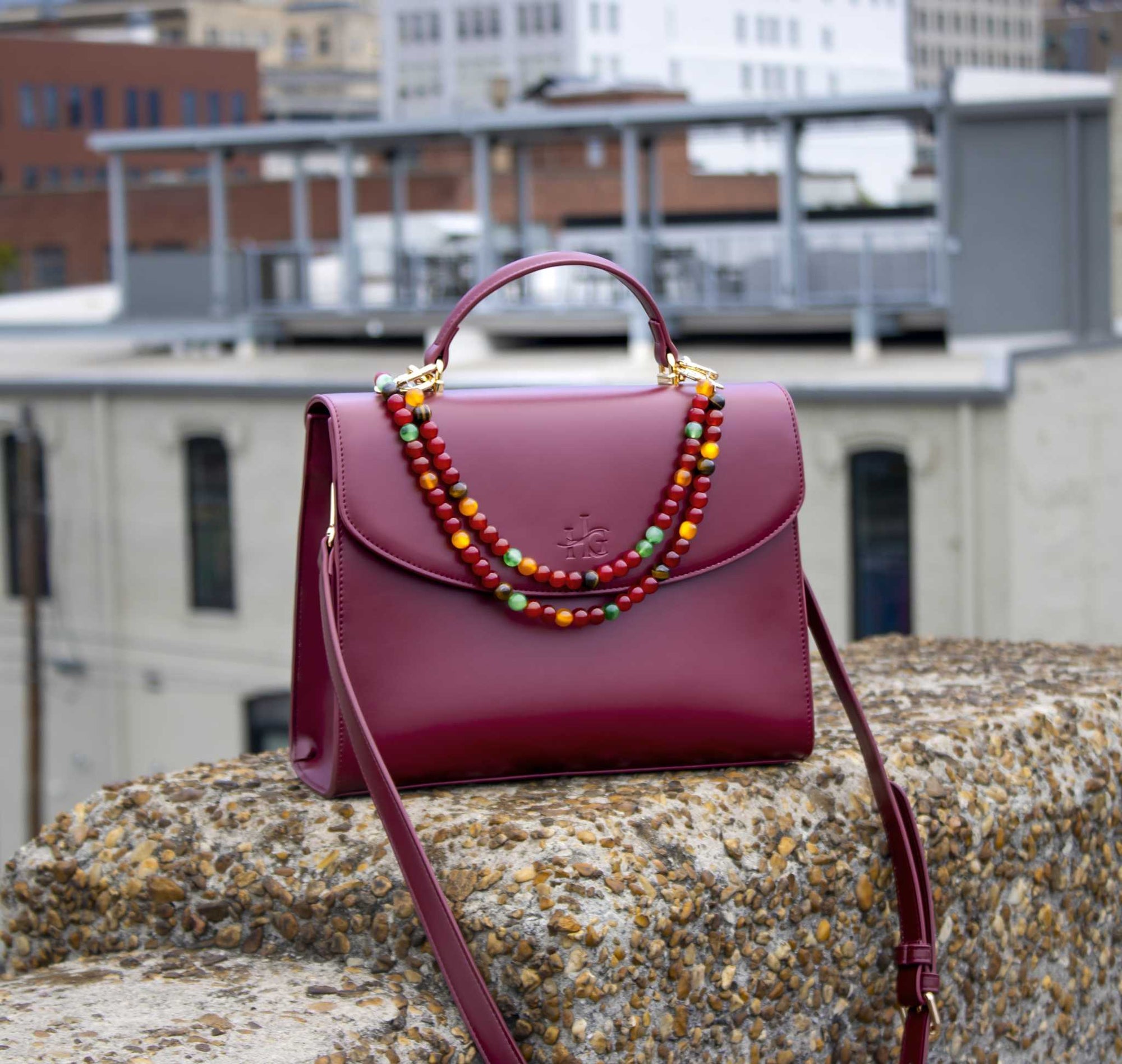 sling bag women - Adorn Handbag | Elegant Spacious Burgundy PU Leather