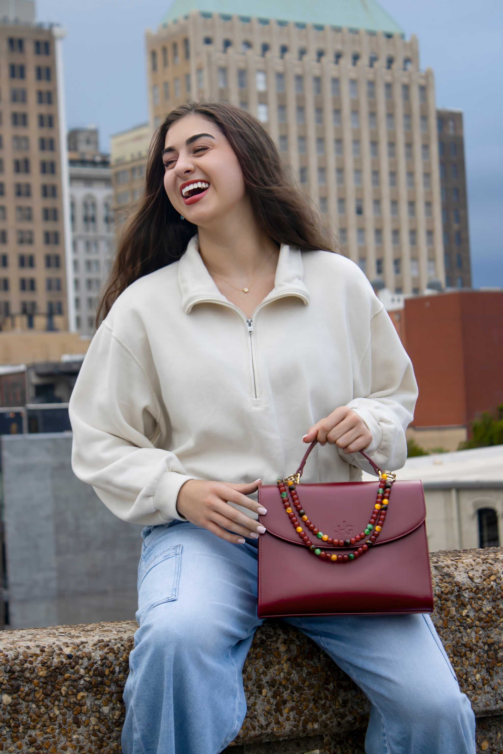 sling bag women - Adorn Handbag | Elegant Spacious Burgundy PU Leather