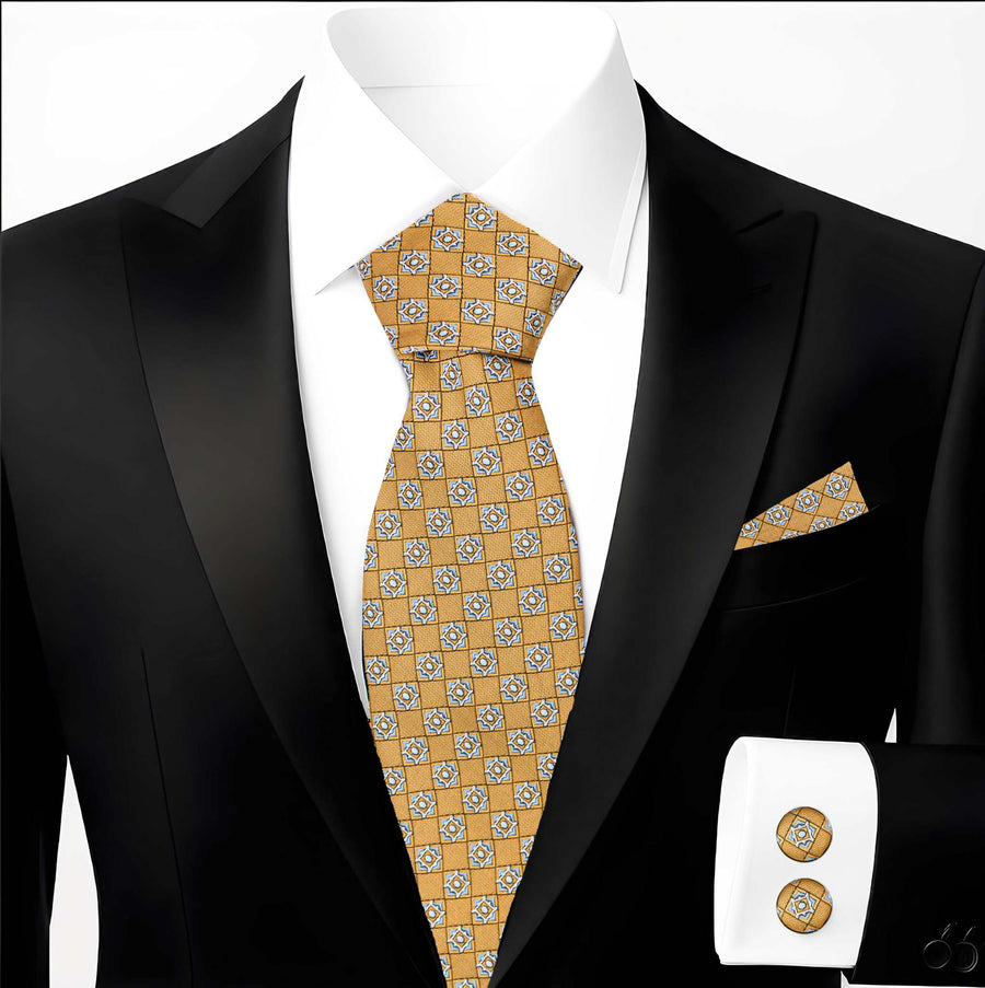 Pocket Square Set with Necktie & Cufflinks Elegant Gift for Men Online